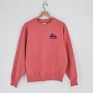 Aime Leon Dore Unisphere Crewneck Sweatshirt Cotton Terry Pullover Pink M
